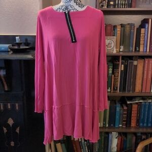 Comfy USA Pink Mini Dress Tunic Top XL